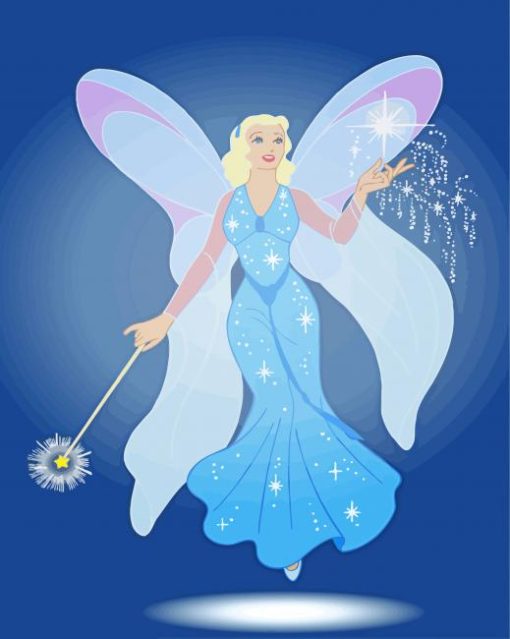 Blue Fairy Diamond Painting