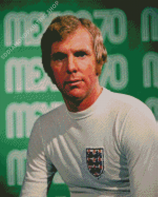 Bobby Moore Football Player Diamond Painting