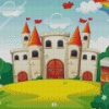 Cartoon Rainbow Castle Diamond Painting