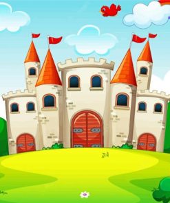 Cartoon Rainbow Castle Diamond Painting