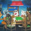 Cats Playing Poker Diamond Painting