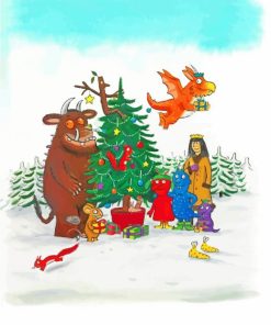 Christmas Gruffalo Diamond Painting