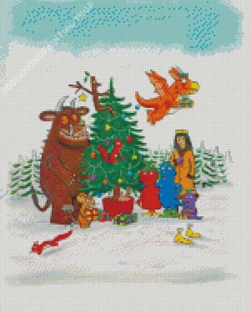 Christmas Gruffalo Diamond Painting