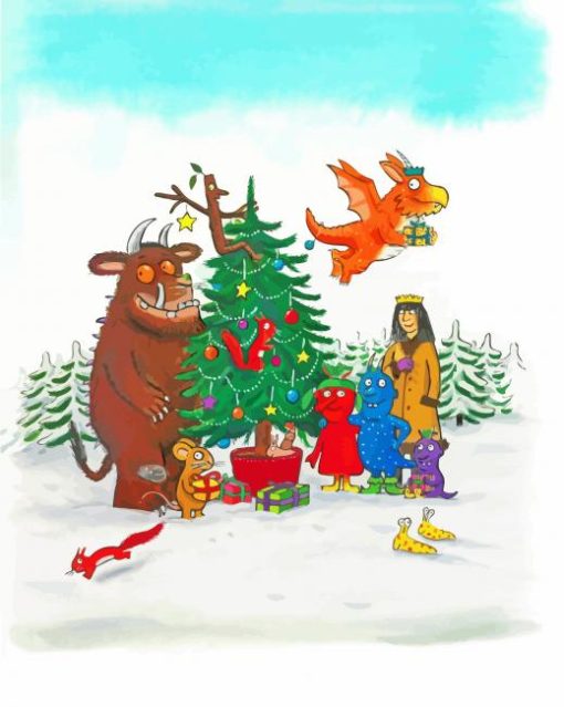 Christmas Gruffalo Diamond Painting