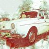 Classic Renault Car Art Diamond Painting