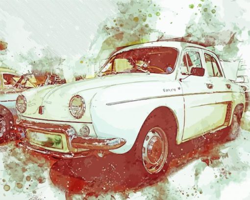 Classic Renault Car Art Diamond Painting