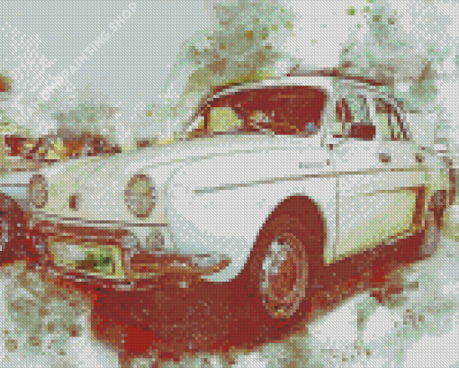 Classic Renault Car Art Diamond Painting