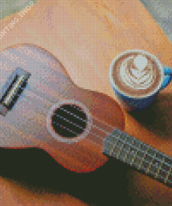 Coffee And Guitar Diamond Painting