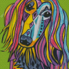 Colorful Afghan Hound Diamond Painting