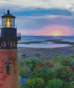 Currituck Lighthouse Landscape Diamond Painting