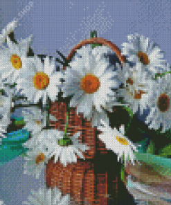 Daisy In A Vase Diamond Painting