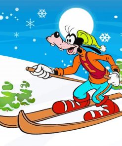 Disney Goofy Skiing Diamond Paintings