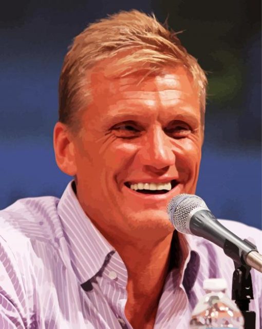 Dolph Lundgren Laughing Diamond Painting