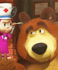 Dr Masha And The Bear Diamond Painting