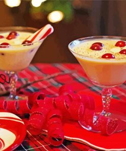 Eggnog Christmas Drink Diamond Paintings