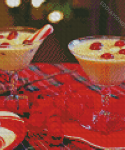 Eggnog Christmas Drink Diamond Paintings