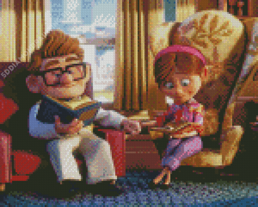 Ellie And Carl Up Movie Diamond Paintings