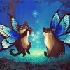 Fantasy Cats Fairies Diamond Paintings