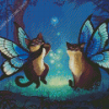 Fantasy Cats Fairies Diamond Paintings