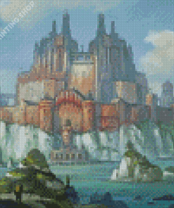 Fantasy Castle Building Art Diamond Paintings