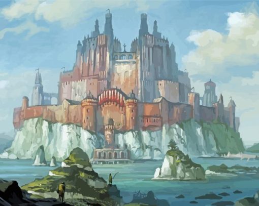 Fantasy Castle Building Art Diamond Paintings