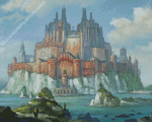 Fantasy Castle Building Art Diamond Paintings