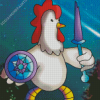 Fighter Chicken Warrior Diamond Paintings