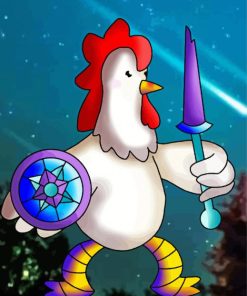 Fighter Chicken Warrior Diamond Paintings