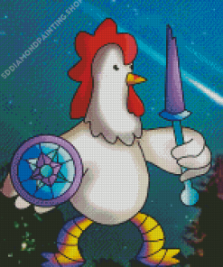 Fighter Chicken Warrior Diamond Paintings