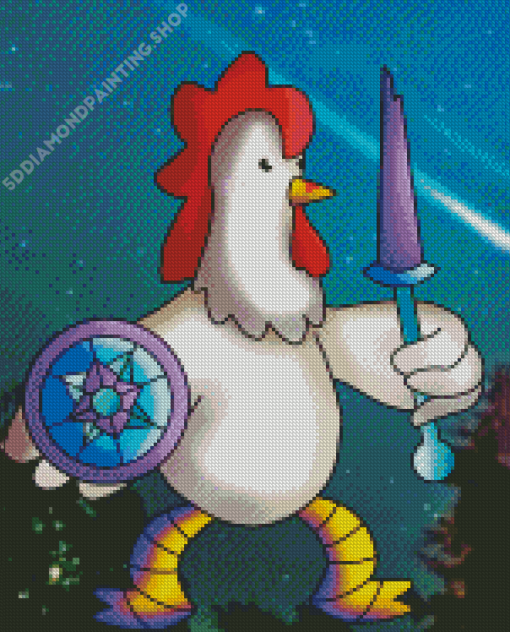 Fighter Chicken Warrior Diamond Paintings