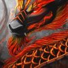 Fire Anime Dragon Diamond Paintings