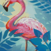 Flamingo Retro Art Diamond Paintings