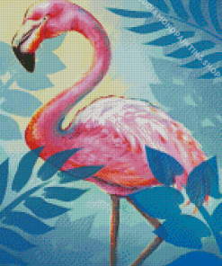 Flamingo Retro Art Diamond Paintings