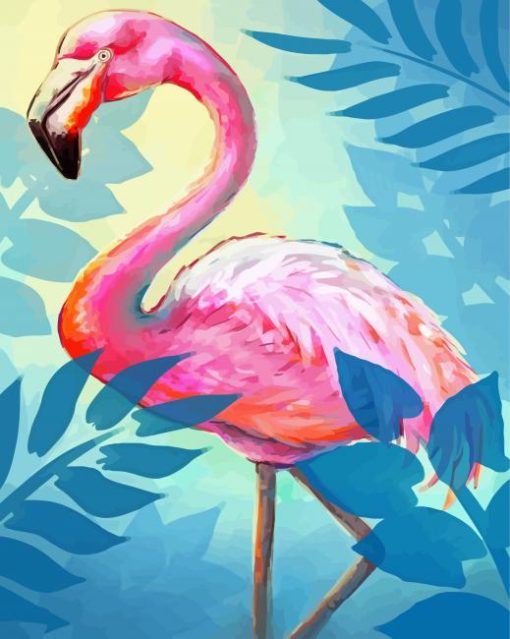 Flamingo Retro Art Diamond Paintings