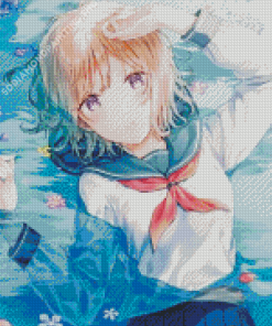 Girl In Sailor Suit Art Diamond Painting