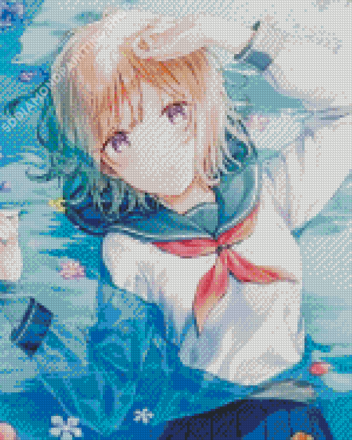 Girl In Sailor Suit Art Diamond Painting