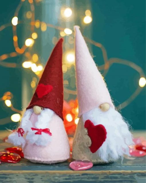 Gnomes Valentine Decoration Diamond Painting