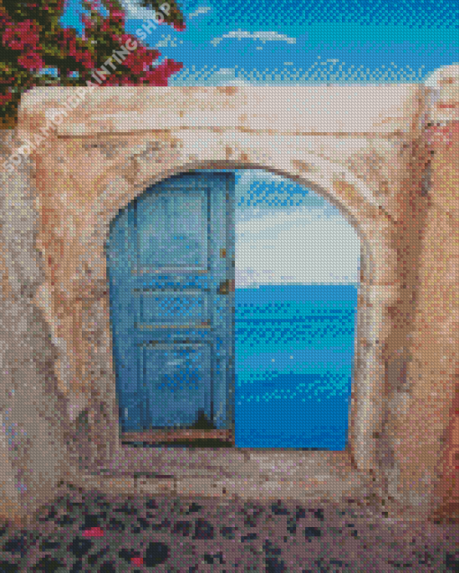 Greek Door Diamond Paintings