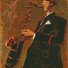 Horn Player Diamond Painting