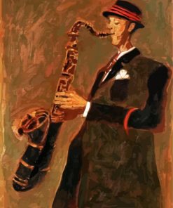 Horn Player Diamond Painting