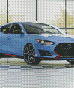 Hyundai Veloster Car Diamond Paintings