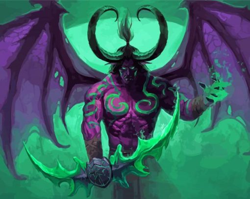 Illidan Stormrage Game Character Diamond Paintings