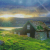 Irish Countryside At Sunrise Diamond Paintings