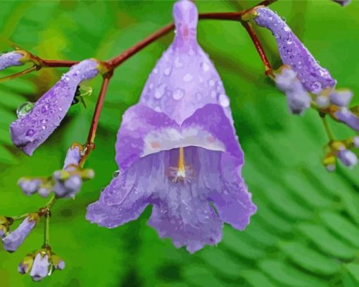 Jacaranda Plants Diamond Painting