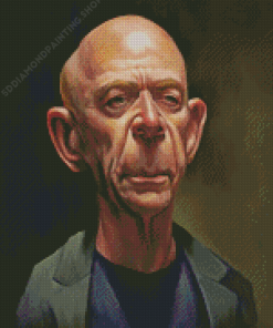 Jk Simmons Caricature Art Diamond Painting