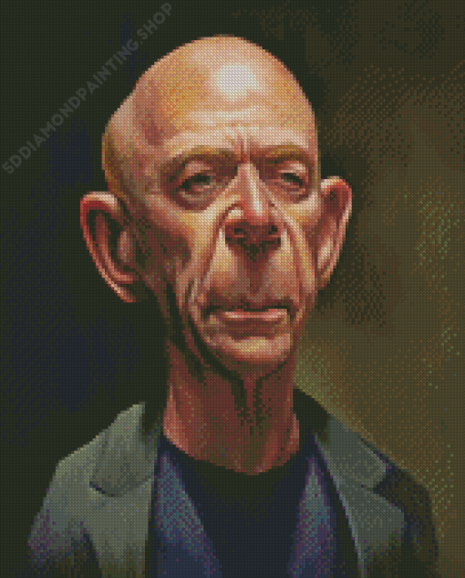 Jk Simmons Caricature Art Diamond Painting