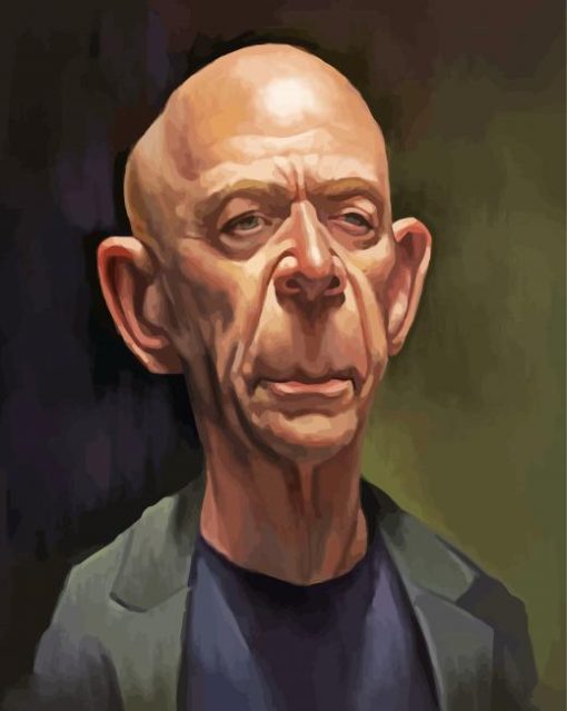 Jk Simmons Caricature Art Diamond Painting