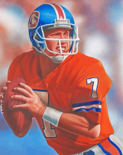 John Elway American Footballer Diamond Paintings