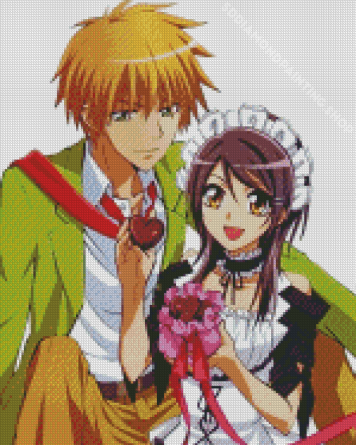 Kaichou Wa Maid Sama Takumi And Misaka Diamond Paintings