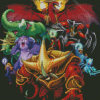 Kaijudo Characters Diamond Paintings